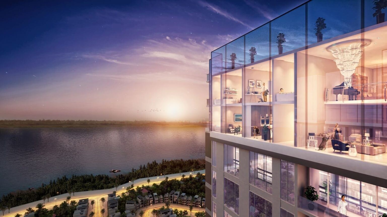 Căn hộ Westlake Residential có tầm view tuyệt đẹp.